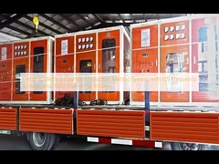 نظام صهر الحث بغرفة صهر السيراميك بجهد تردد 129 وجهد تشغيل 380 فولت
