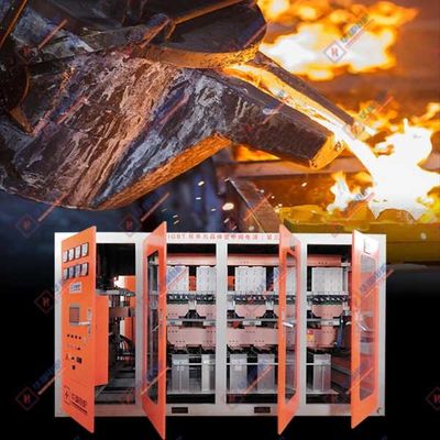 800KVA فرن ذوبان المعادن الحثي منخفض الصيانة دائم