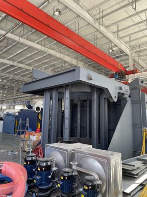 فرن ذوبان المعادن عالي الكفاءة مع برج تبريد مغلق