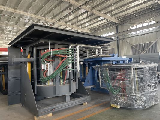 فرن ذوبان المعادن عالي الكفاءة مع برج تبريد مغلق