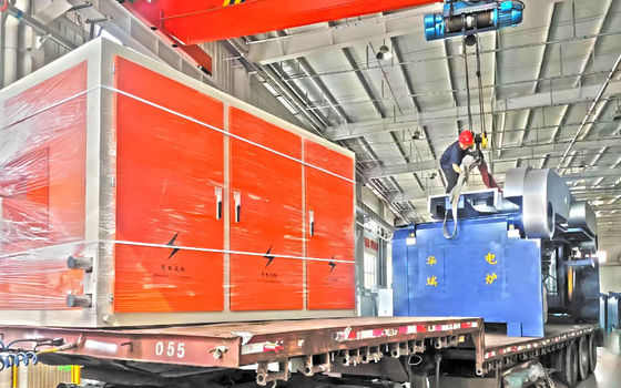 فرن معالجة حرارية بالحث الكهربائي للحديد والصلب 1500-1700 درجة مئوية